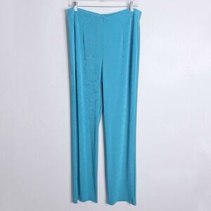 NWOT Chico's Travelers Teal Pull On Pant 12 Tall Chico's 2 Tall Straight Leg